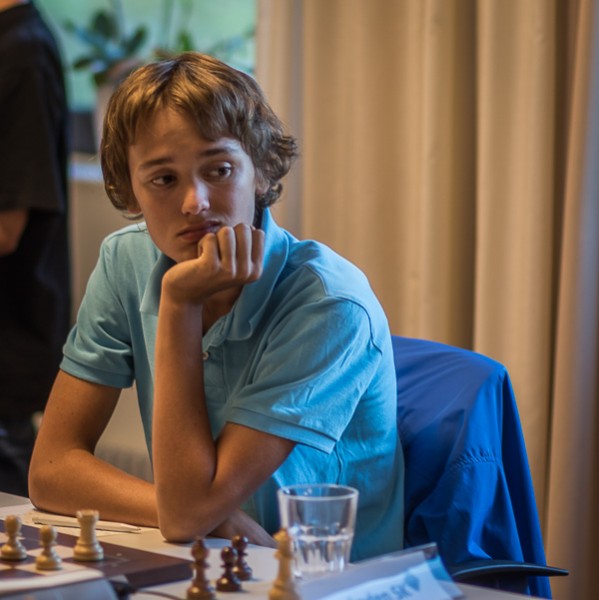 Axel spelade på första bord i varje match. Foto Lars OA Hedlund