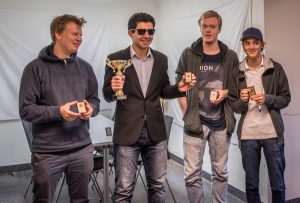 Felix Tuomainen, David Bit-Narva, Gustav Halvarsson och Axel Berglind